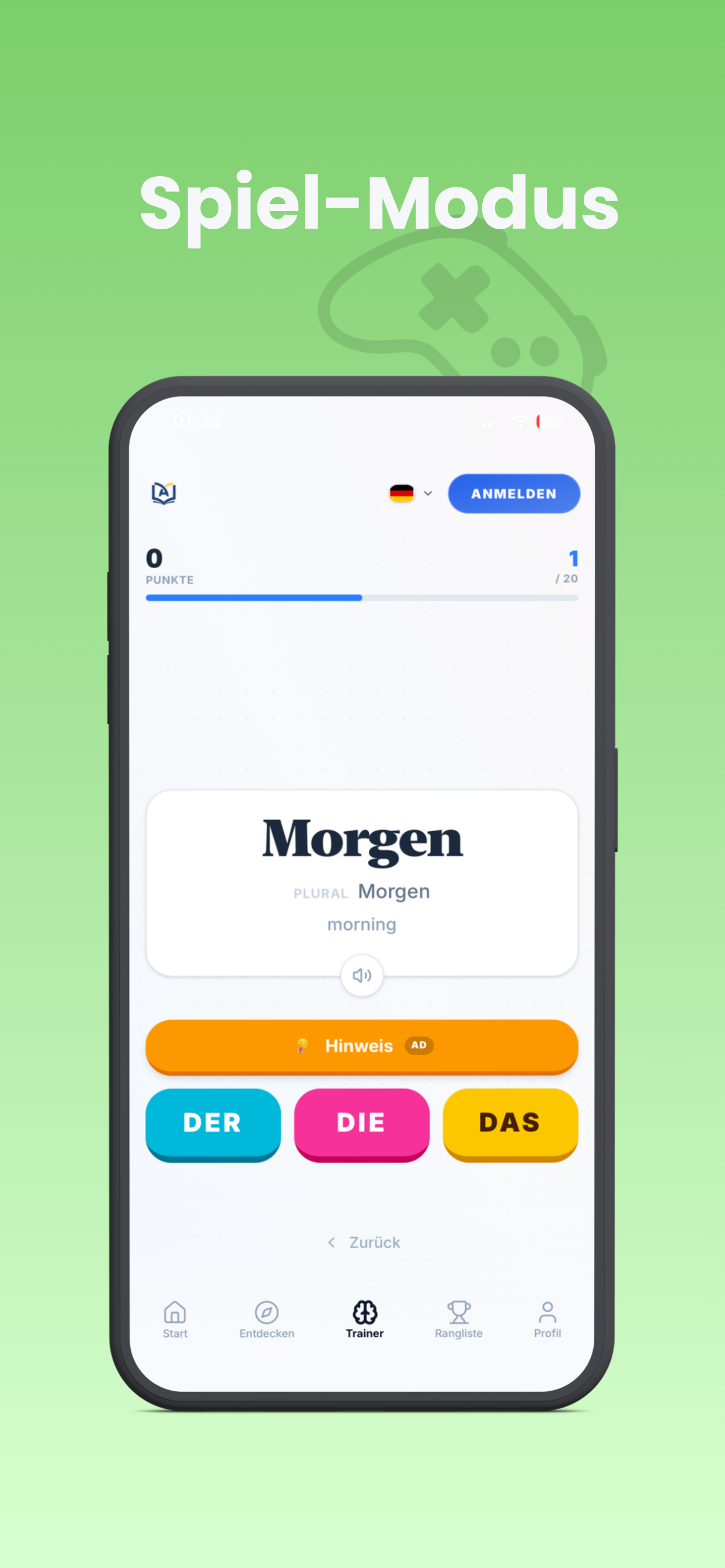 DeutschQuiz screenshot 2